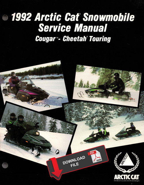 Arctic Cat 1992 Cougar Service Manual