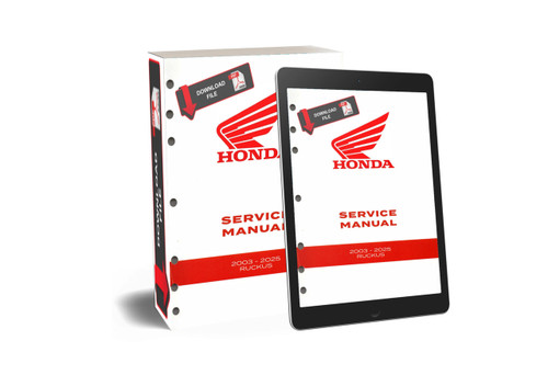 Honda 2021 Ruckus Service Manual