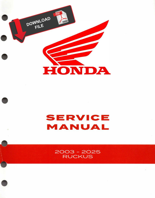 Honda 2022 NPS50S Service Manual