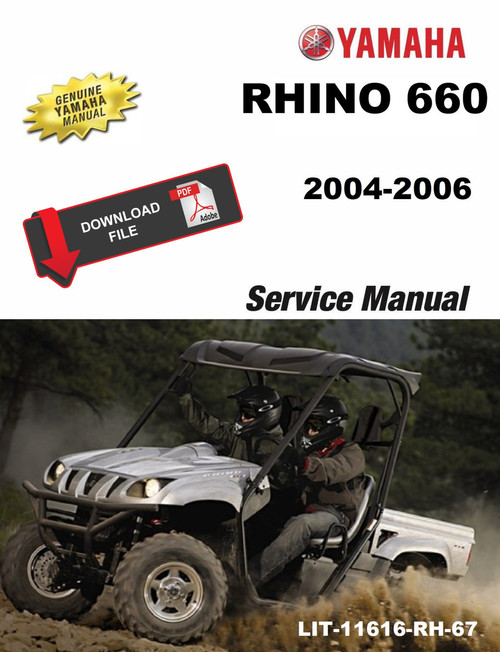 Yamaha 2005 Rhino 660 4x4 Service Manual