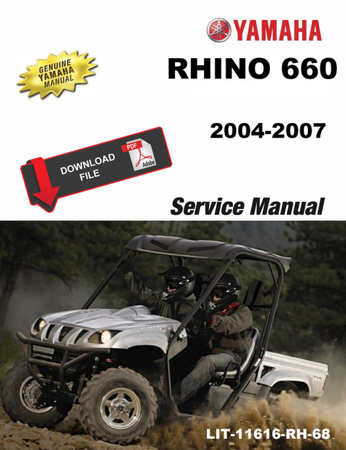 Yamaha 2007 Rhino 660 Ducks Unlimited Service Manual