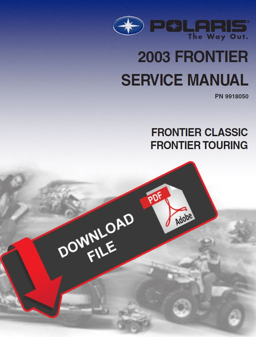 Polaris 2003 Frontier Snowmobile Service Manual