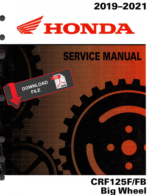 Honda 2019 CRF125F Service Manual