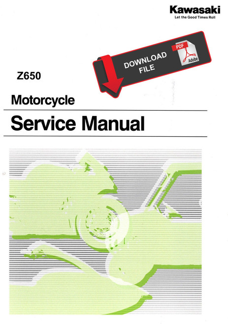 Service Manual Kawasaki 2025 Z650 ABS Repair