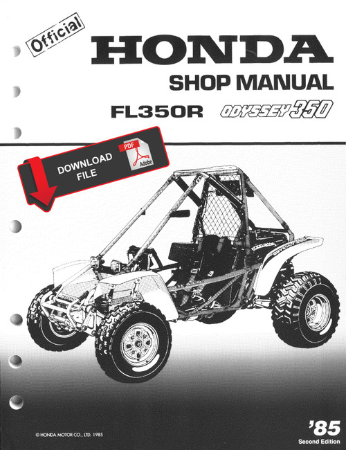 Honda 1985 Odyssey 350 Service Manual