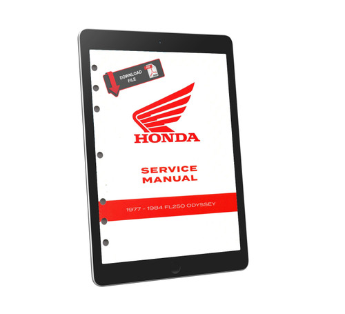 Honda 1980 Odyssey 250 ATV Service Manual