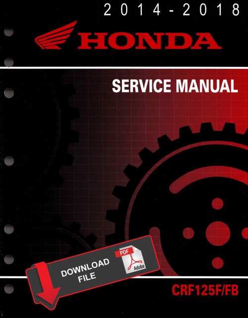 Honda 2018 CRF125F Service Manual