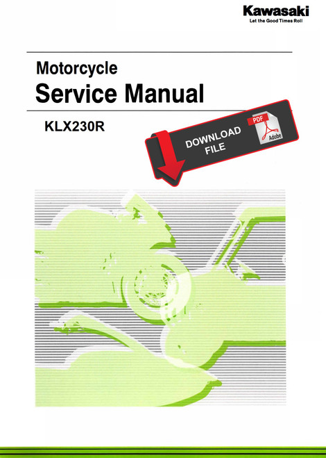Kawasaki 2020 KLX230R Service Manual