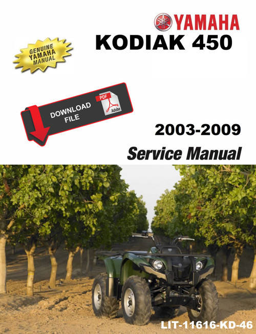 Yamaha 2007 Kodiak 450 Service Manual