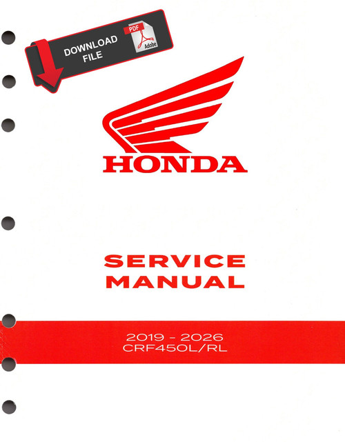 Honda 2024 CRF450L Service Manual