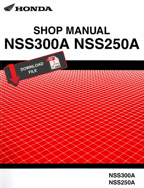 Honda 2019 Forza 300 Service Manual