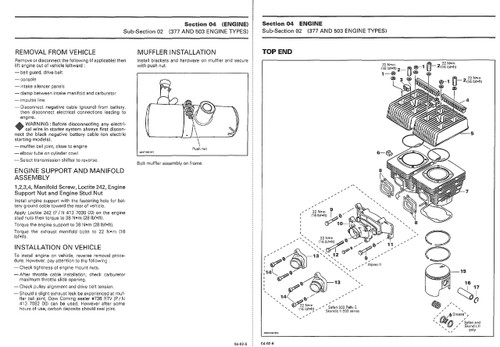 Ski-Doo 1994 Grand Touring SE Service Manual