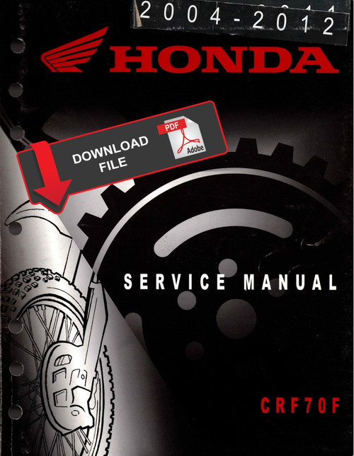 Honda 2006 CRF70F Service Manual