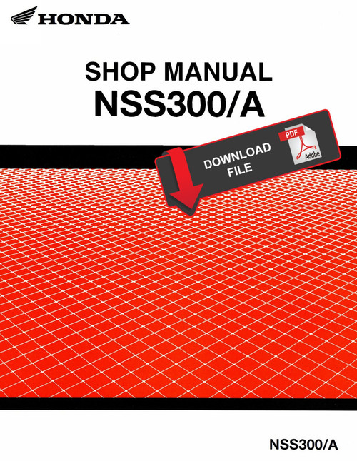 Honda 2017 Reflex 300 Service Manual