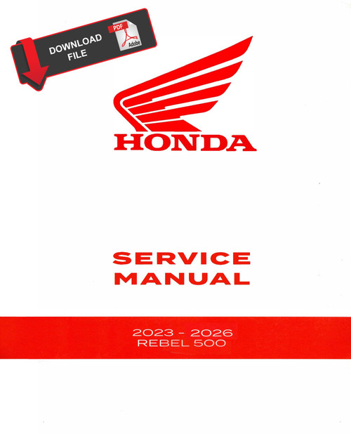 Honda 2025 Rebel 500 Service Manual
