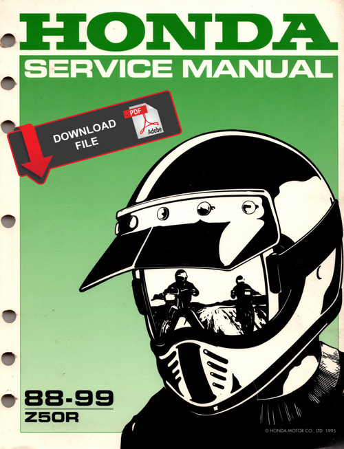 Honda 1988 Z50R Service Manual