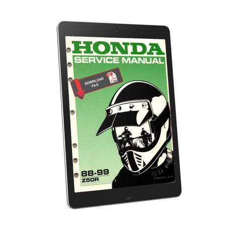 Honda 1998 Z50R Service Manual
