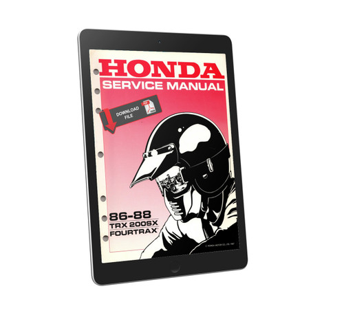Honda 1987 TRX200SX ATV Service Manual