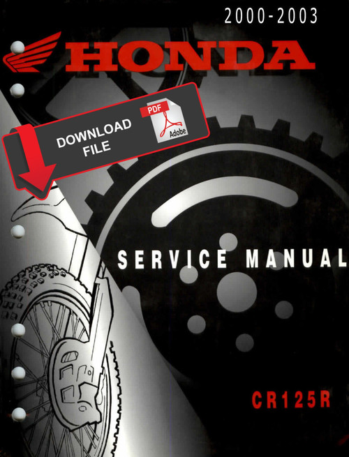 Honda 2002 CR125R Service Manual