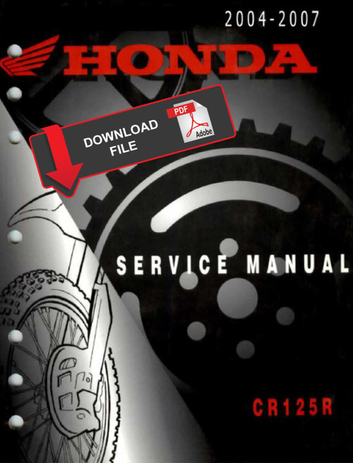 Honda 2004 CR125R Service Manual