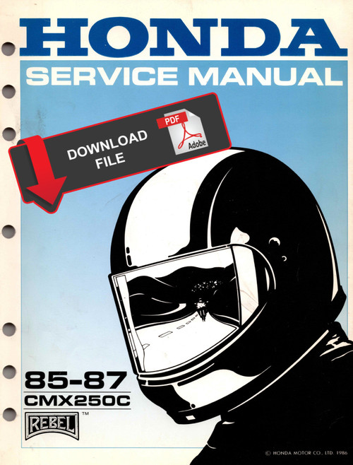 Honda 1985 Rebel 250 Service Manual