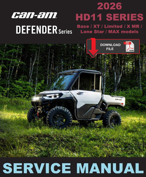 Can-Am 2026 Defender Max XT HD11 Service Manual