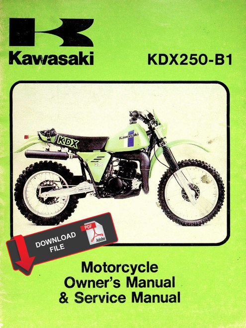 Kawasaki 1981 KDX250 Service Manual