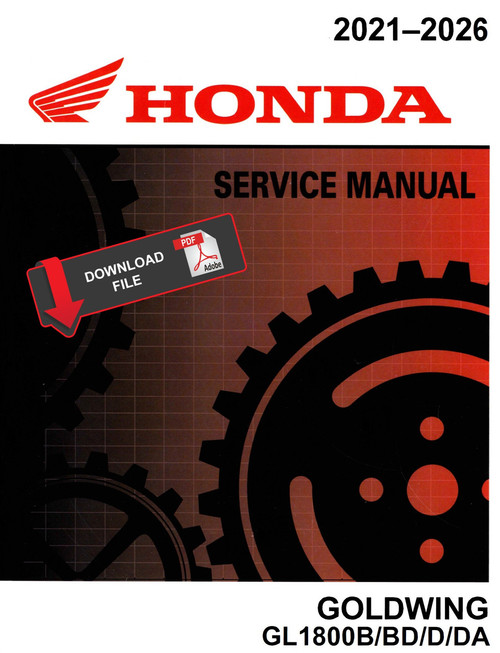 Honda 2026 Gold Wing Tour Service Manual