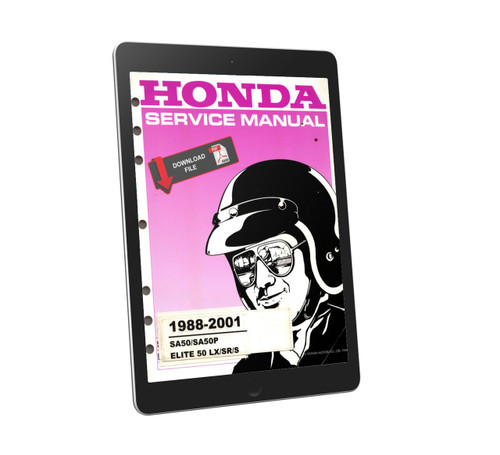 Honda 1990 Elite 50 Service Manual