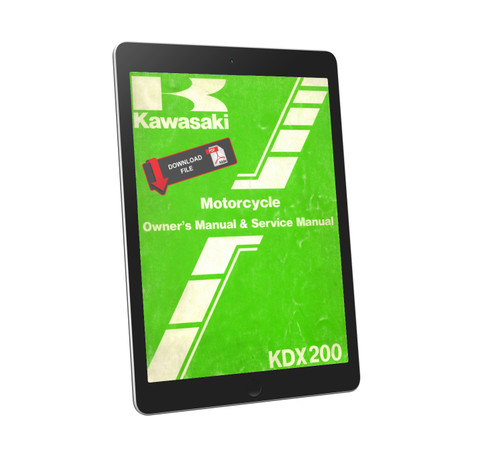 Kawasaki 1986 KDX200 Service Manual