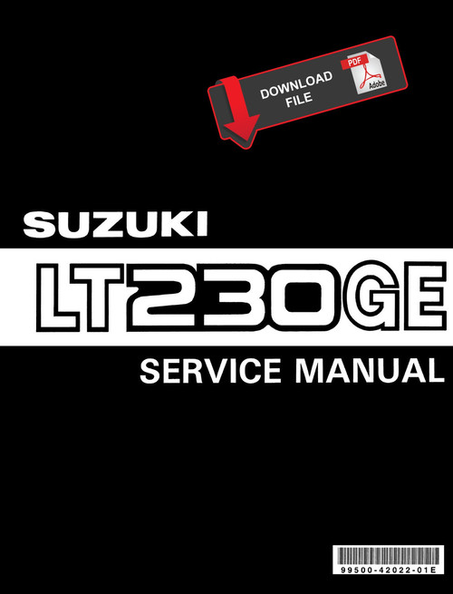 Suzuki 1986 QuadRunner LT230GE Service Manual