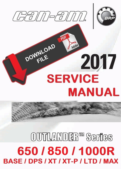 Can-Am 2017 Outlander 650 Service Manual