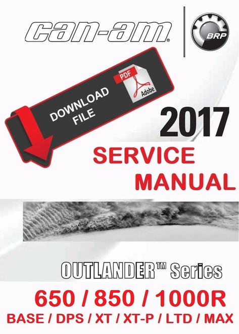 Can-Am 2017 Outlander 850 Service Manual