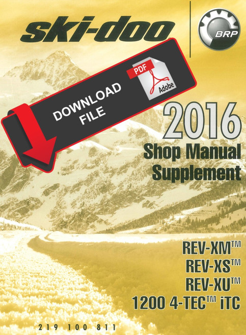Ski-Doo 2016 REV-XS 1200 4-TEC Service Manual