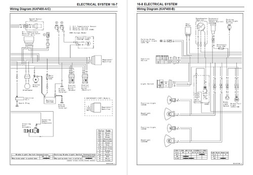 Kawasaki Mule 610 Wiring Diagram - Kaf400 Kawasaki Mule 610 4x4