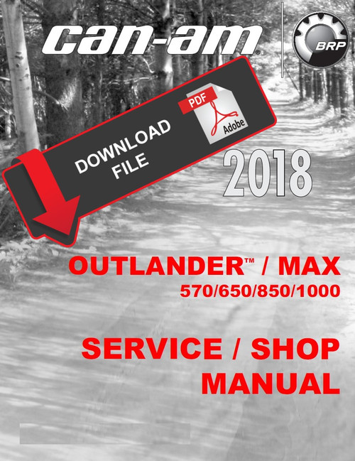 Can-Am 2018 Outlander Max 650 Service Manual