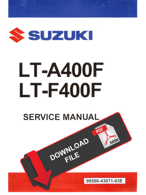 Suzuki 2013 King Quad 400 Service Manual