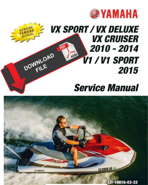 Yamaha 2013 Waverunner VX Deluxe Service Manual