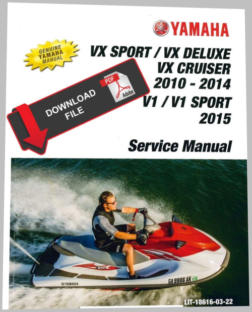 Yamaha 2014 Waverunner VX Cruiser Service Manual