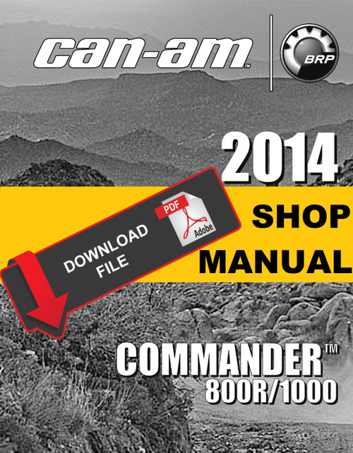 Can-Am 2014 Commander 1000 Service Manual