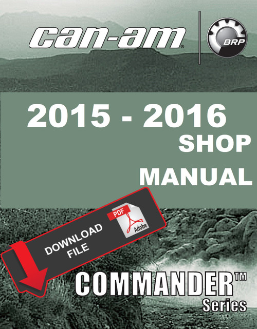 Can-Am 2016 Commander 1000 Service Manual