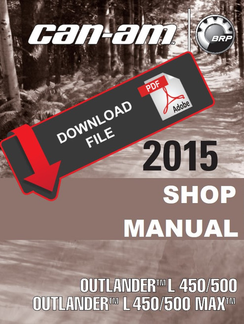 Can-Am 2015 Outlander L 450 Max Service Manual