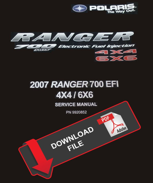 Polaris 2007 Ranger XP 4x4 Service Manual