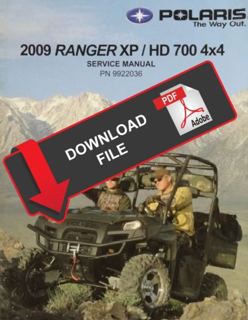 Polaris 2009 Ranger 700 EFI 4x4 Service Manual