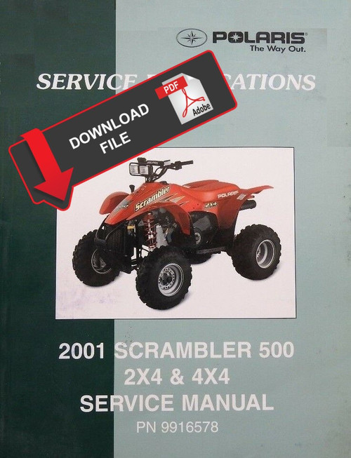 Polaris 2001 Scrambler 500 4x4 Service Manual