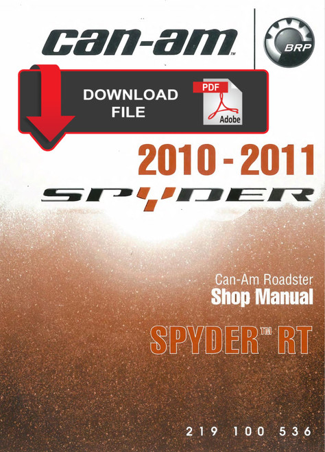 Can-Am 2012 Spyder RT Limited Service Manual