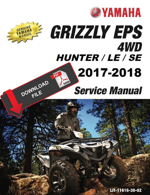 Yamaha 2017 Grizzly EPS LE 4WD Service Manual
