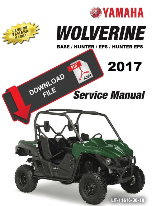 Yamaha 2017 Wolverine Service Manual