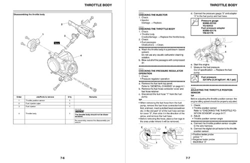 Yamaha 2014 Raptor 700 Service Manual