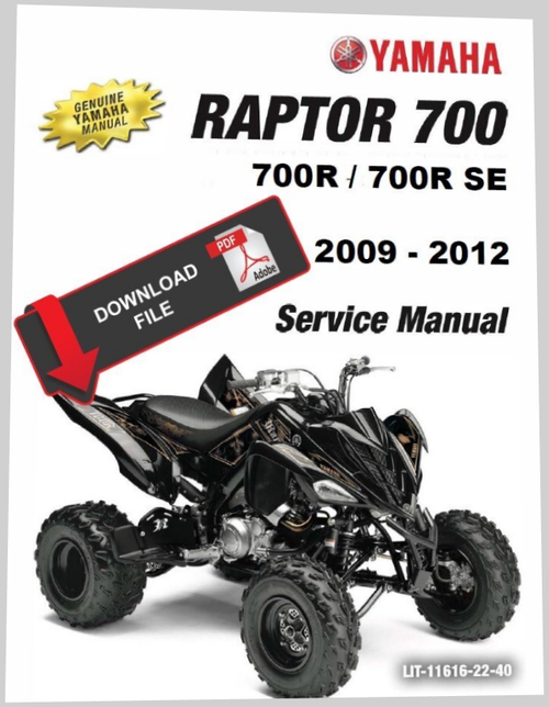Yamaha 2012 Raptor 700R Service Manual Yamaha 2012 Raptor 700R Service Manual